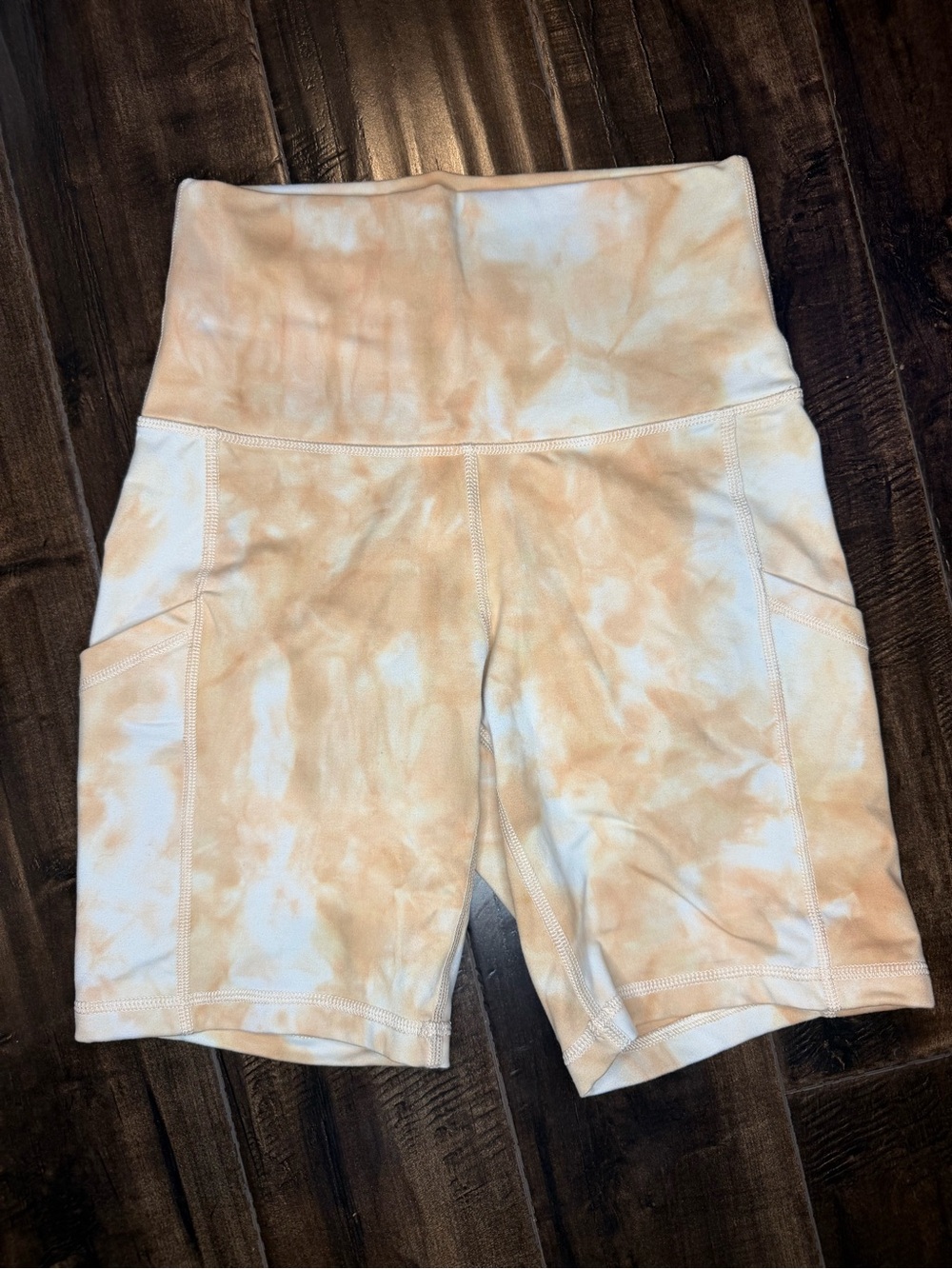 OFFLINE by Aerie Tie-Dye High-Waisted Pocket Bike Shorts - Size Small